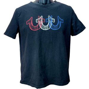 True Religion Girls Horseshoe Graphic Black T-Shirt XL
